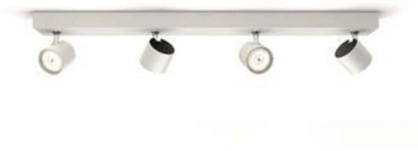 LED WarmGlow Bodové svítidlo Philips Star 56244/31/P0 bílé 2200K-2700K 4x4,5W