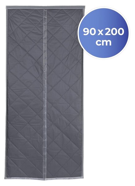 Termo závěs do dveří v šedo-stříbrné barvě 90x200 cm – Maximex