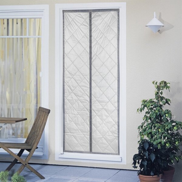 Termo závěs do dveří v šedo-stříbrné barvě 90x200 cm – Maximex