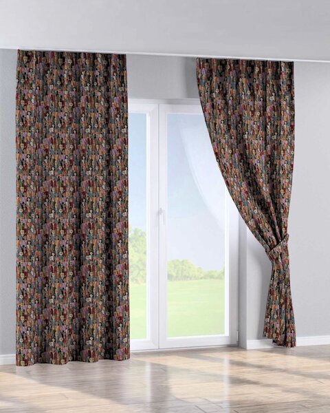 Závěs na jednotlivých háčcích flex barva vícebarevná látka pletený vzor, vzorované