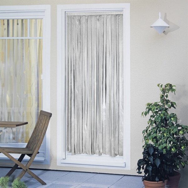Termo závěs do dveří v černo-stříbrné barvě 90x200 cm – Maximex