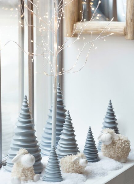 Dekorace bílý svítící stromeček Tree Bare Led M - Ø 80*100 cm - J-Line by Jolipa
