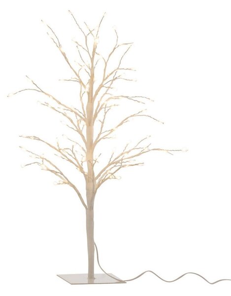 Dekorace bílý svítící stromeček Tree Bare Led S - Ø 20*57 cm - J-Line by Jolipa