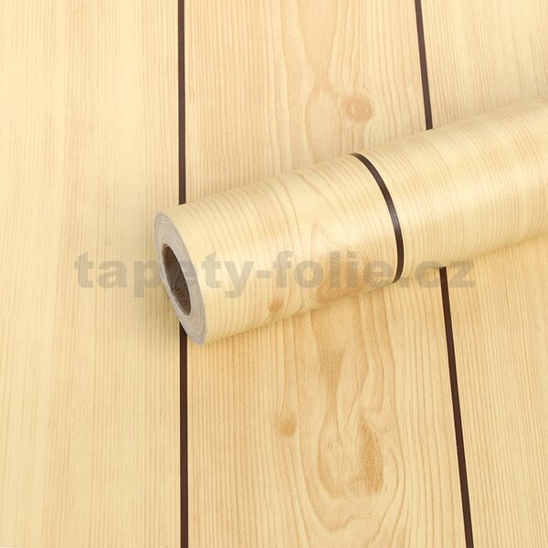 Samolepící tapety 45 cm x 10 m IMPOL TRADE 9316, smrkové desky, samolepící tapety