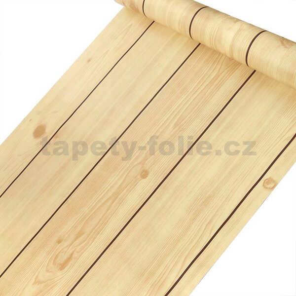 Samolepící tapety 45 cm x 10 m IMPOL TRADE 9316, smrkové desky, samolepící tapety