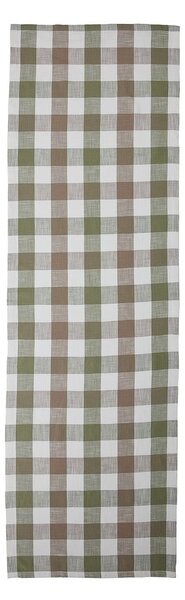 MOUNTAIN LODGE Běhoun na stůl 50 x 160 cm - zelená/hnědá