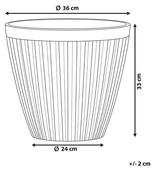Květináč POKA 36 cm Taupe