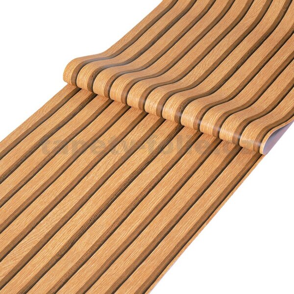 Samolepící tapety 45 cm x 10 m IMPOL TRADE 9341, dřevěné lamely hnědé, samolepící tapety