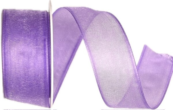 Stuha organzová INFINITY LILA 25 mm x 2,5 m (8,- Kč/m)