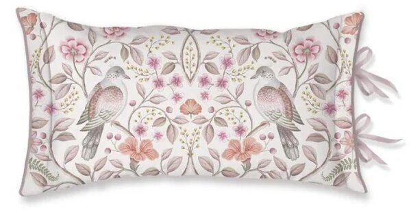 Pip Studio polštář Garden of Dove 35x60 cm, bílo-růžový