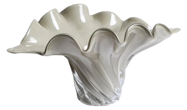 -30 % Dny Marianne - Kave Home Šedá skleněná váza Lurea 19 cm