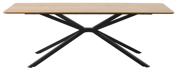 -25 % Dny Marianne - Unique Furniture Černý jídelní stůl Cesura 200 x 100 cm s dubovým dekorem