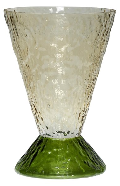 Skleněná váza Abyss Dark Green/Brown
