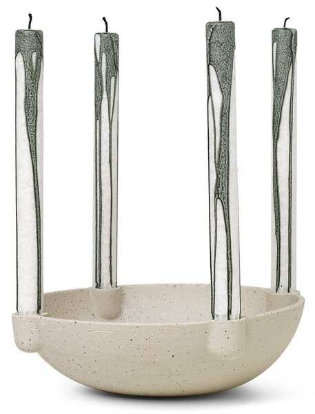 Adventní svícen Ceramic Light Grey