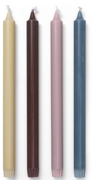 Vysoká svíčka Whimsical Blend - set 4 ks