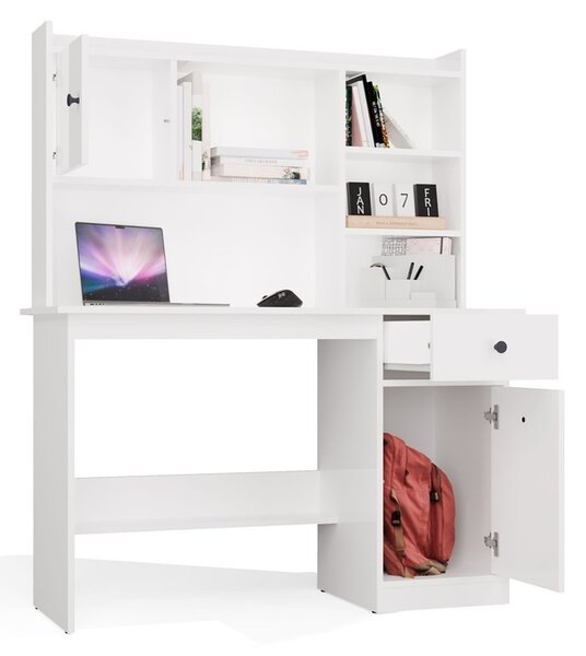 TP Living Psací stůl Chester s nástavcem 120 cm bílý