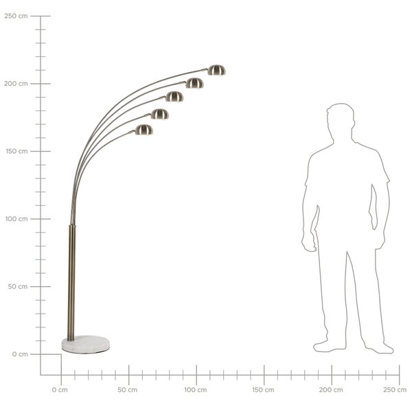 Stojací lampa FLINDERS Nastavitelná Kov Zlatá