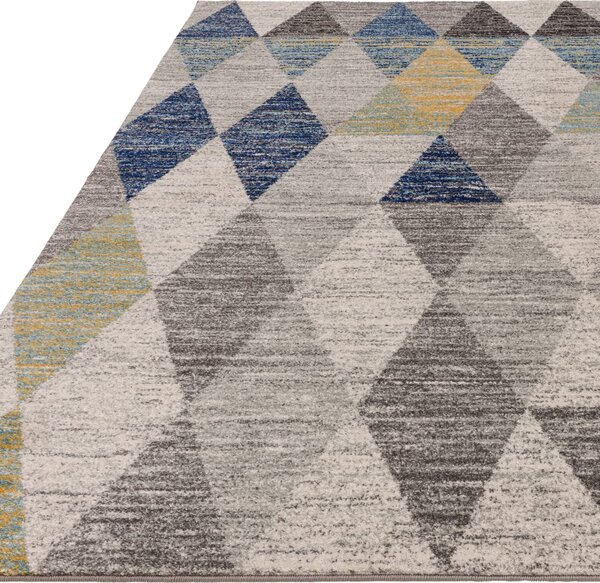 Tribeca Design Kusový koberec Jars Harlequin Blue Rozměry: 80x150 cm