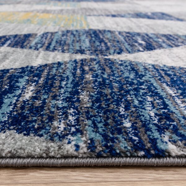 Tribeca Design Kusový koberec Jars Harlequin Blue Rozměry: 80x150 cm