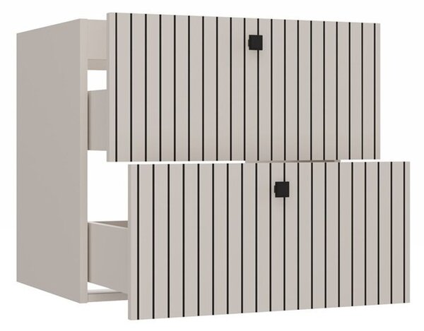 TP Living Závěsná skříňka pod umyvadlo Tigo 2S 60 cm kašmír
