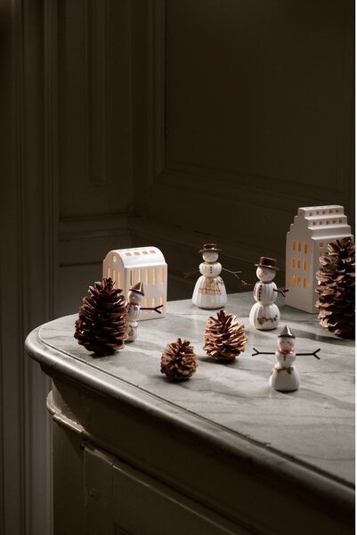 Porcelánová vánoční figurka (výška 11,5 cm) Hammershøi Snowman – Kähler Design