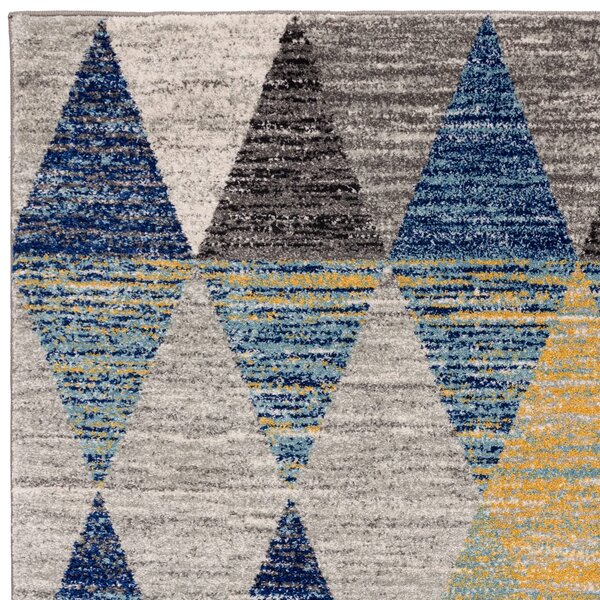 Tribeca Design Kusový koberec Jars Harlequin Blue Rozměry: 80x150 cm