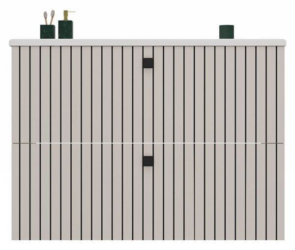 TP Living Závěsná skříňka s umyvadlem Tigo 2S 80 cm kašmír