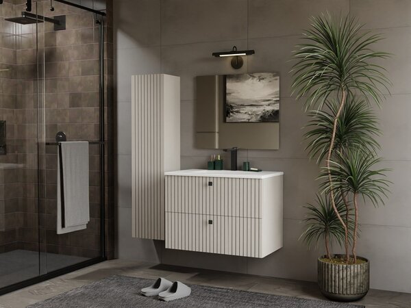 TP Living Závěsná skříňka s umyvadlem Tigo 2S 80 cm kašmír