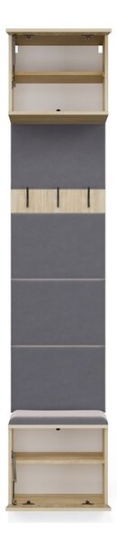 TP Living Předsíňová stěna HAGA 2W 100 cm dub Sonoma