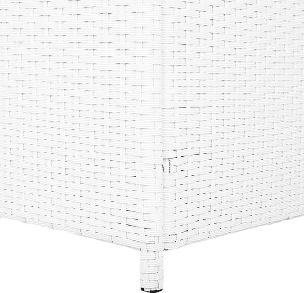 Úložný box MODENA 158 cm 63 cm Umělý ratan Bílá
