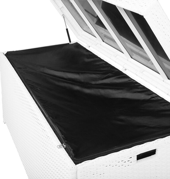 Úložný box MODENA 158 cm 63 cm Umělý ratan Bílá