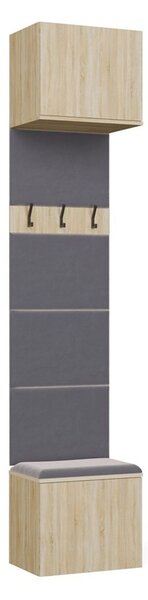 TP Living Předsíňová stěna HAGA 2W 100 cm dub Sonoma