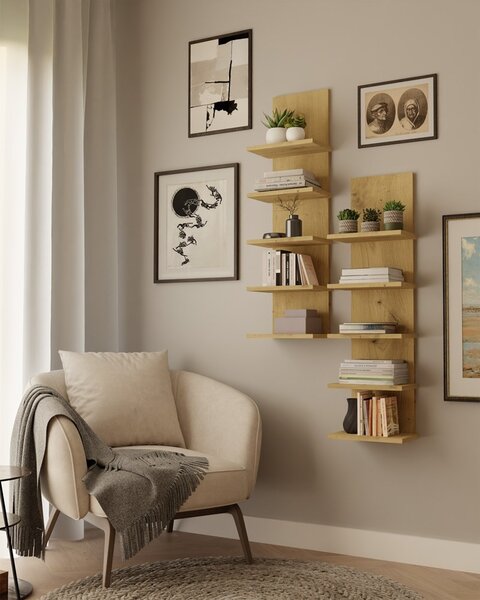TP Living Nástěnný regál R5P 100 cm dub Artisan