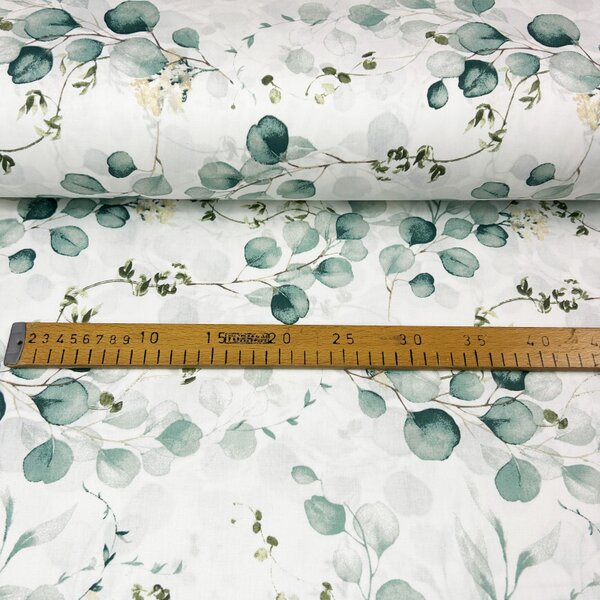 Ervi Bavlněná látka/plátno š.240cm - Eukalyptový dotek - 27606-1, metráž