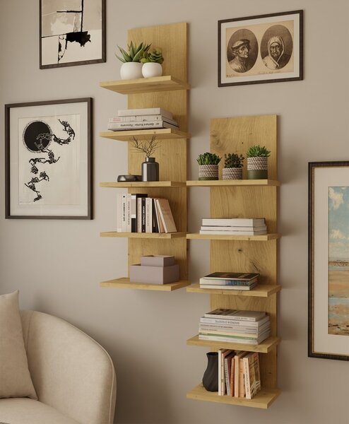 TP Living Nástěnný regál R5P 100 cm dub Artisan