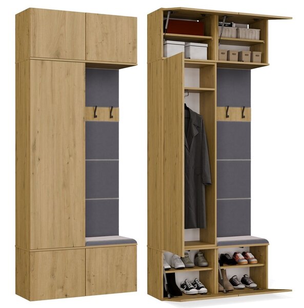 TP Living Předsíňová stěna Haga 1Sz1W 100 cm dub Artisan
