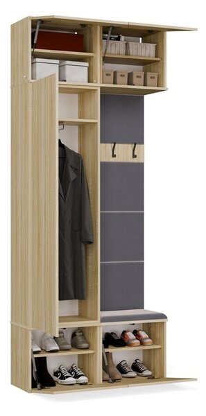 TP Living Předsíňová stěna Haga 1Sz1W 100 cm dub Sonoma