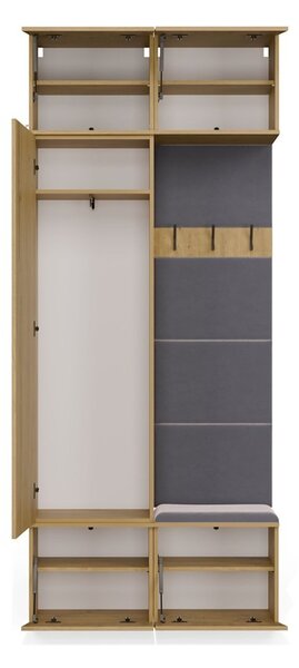TP Living Předsíňová stěna Haga 1Sz1W 100 cm dub Artisan