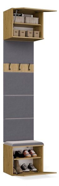 TP Living Předsíňová stěna HAGA 1W 50 cm dub Artisan
