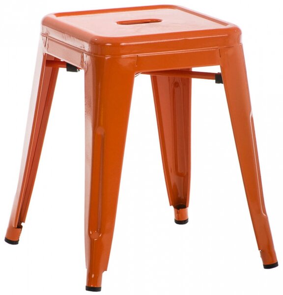 Stohovatelná kovová židle Arm - Oranžová