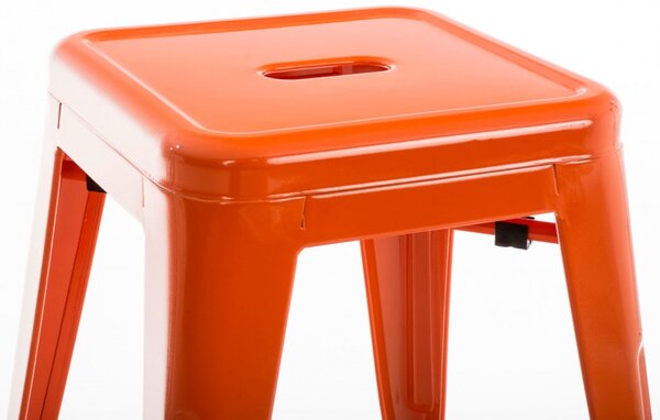 Stohovatelná kovová židle Arm - Oranžová