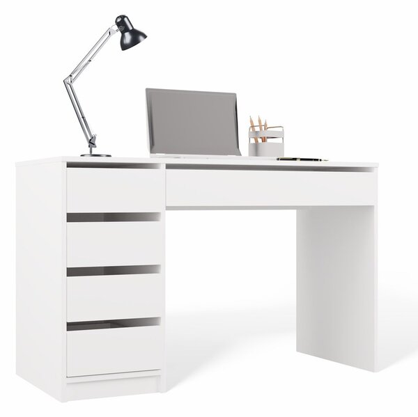 TP Living Psací stůl Arto 120 cm bílý levý