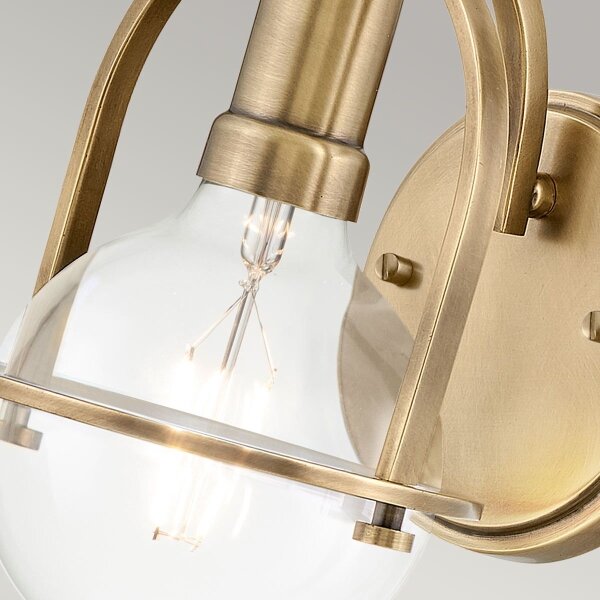 Quintiesse QN-SOMERSET1-C-HB - Nástěnná lampa SOMERSET 1xE27/60W/230V zlatá
