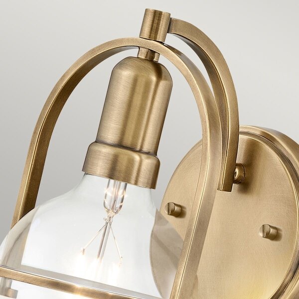 Quintiesse QN-SOMERSET1-C-HB - Nástěnná lampa SOMERSET 1xE27/60W/230V zlatá