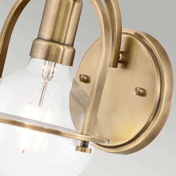 Quintiesse QN-SOMERSET1-C-HB - Nástěnná lampa SOMERSET 1xE27/60W/230V zlatá