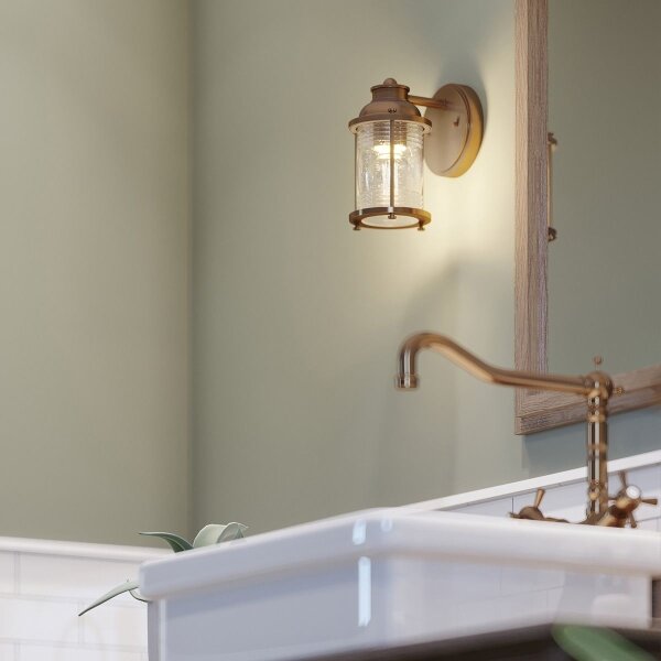 Quintiesse QN-ASHLANDBAY1-NBR-BATH-Ve. ná. lampa ASHLAND BAY 1xE27/60W/230V IP44