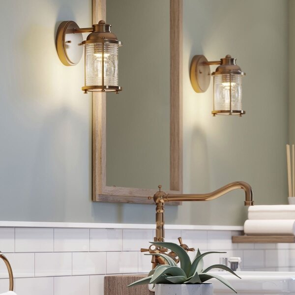 Quintiesse QN-ASHLANDBAY1-NBR-BATH-Ve. ná. lampa ASHLAND BAY 1xE27/60W/230V IP44