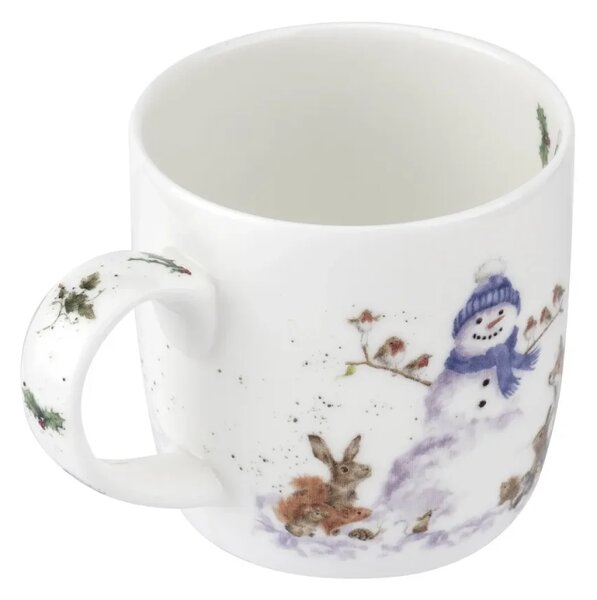 Porcelánový hrnek Sněhulák a lesní zvířata 310 ml