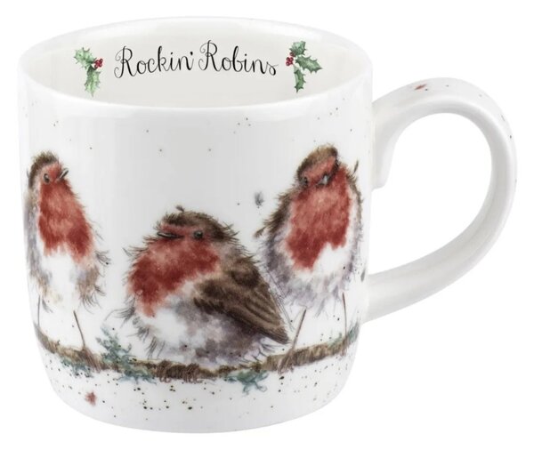 Porcelánový hrnek Červenky na větvi 310 ml