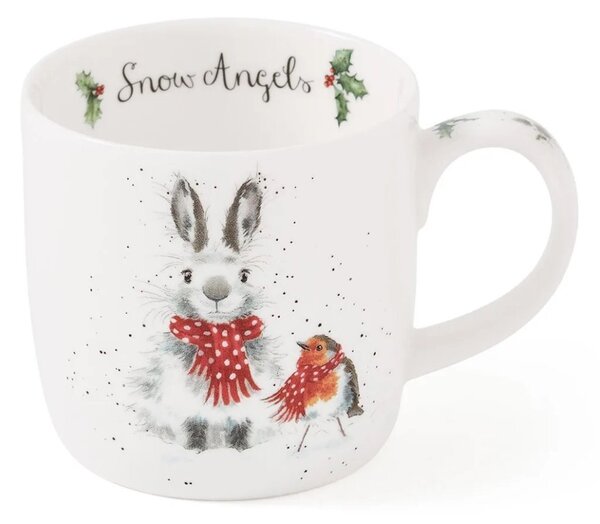Porcelánový hrnek Králíček a červenka 310 ml